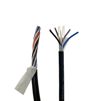 kualitas  24 Awg PUR Cables PUR 4 Core Electrical Cable Heat Resistant PVC Insulation Pabrik