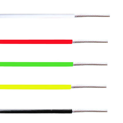 Perunggu Plated Tembaga PFA Terisolasi Hook Up Wire dengan 1-5 pilihan inti dan 0.05-6mm2 Kisaran ukuran untuk aplikasi suhu tinggi