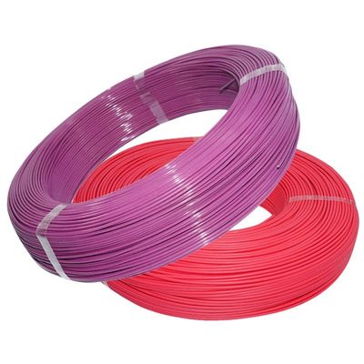 12 Gauge Silver Plated PFA Insulated Wire dengan 36awg ~ 3 / 0awg Range dan 10 warna dasar