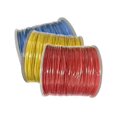 Silver Plated PFA Insulated Wire dengan kisaran suhu -60 ~ + 250 °C 10 warna dasar dan masa simpan tiga tahun