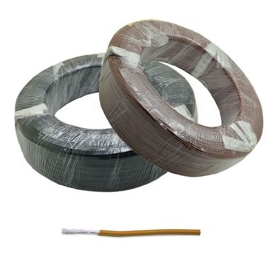 24awg 19/36 Stranded PFA Insulated Silver Plated Copper Wire dengan ketahanan kimia dan 9 warna tersedia
