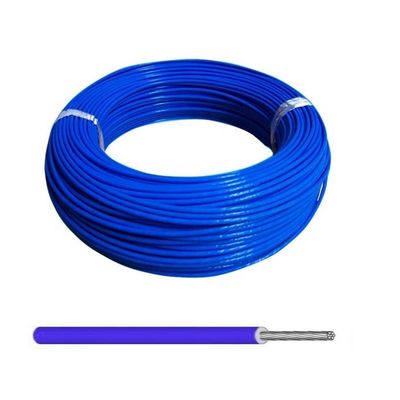 24awg 19/36 Stranded PFA Insulated Silver Plated Copper Wire dengan ketahanan kimia dan 9 warna tersedia