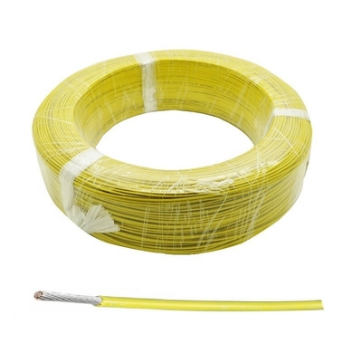 Berlapis Perak 18 AWG high temperature Wire Fluorine Plastic Warna Kuning