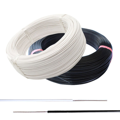 Bukti Panas PFA Insulated Wires Kabel Tembaga Berlapis Perak Putih Hitam
