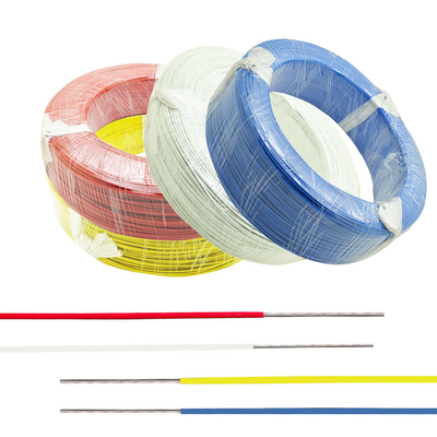 Kabel Insulated PTFE Tahan Panas Single Core Dengan Berbagai Warna