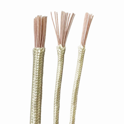 130V high temperature Insulated Fiberglass Braided Wire Kawat Timbal Suhu Tinggi Untuk Pesawat