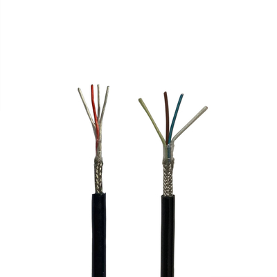 DC500V Fluoroplastic Multi Core Control Cable 4 Core Berlapis Perak