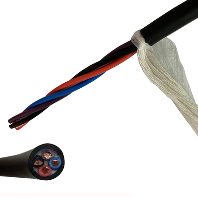 0.75mm Multi Konduktor PVC Insulated Sheathed Cable 4 Cores